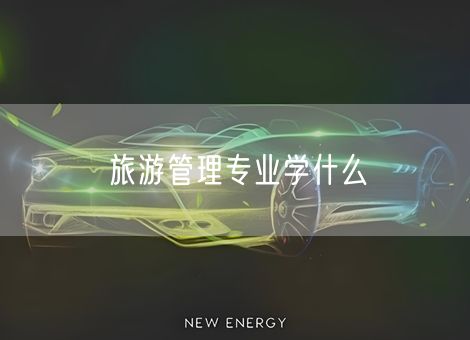 旅游管理专业学什么