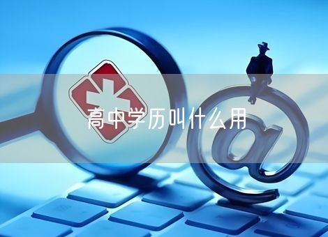 高中学历叫什么用