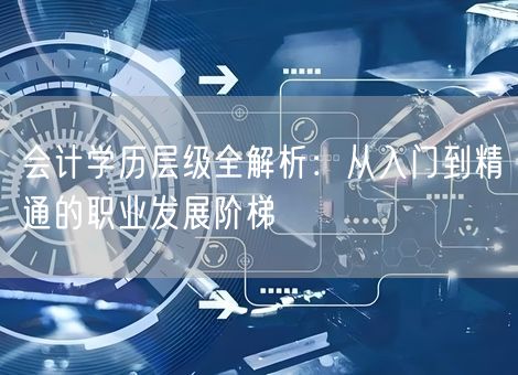 会计学历层级全解析：从入门到精通的职业发展阶梯