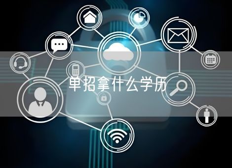 单招拿什么学历