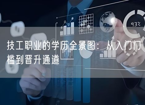 技工职业的学历全景图：从入门门槛到晋升通道